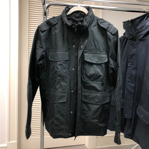 gap waxed military jacket